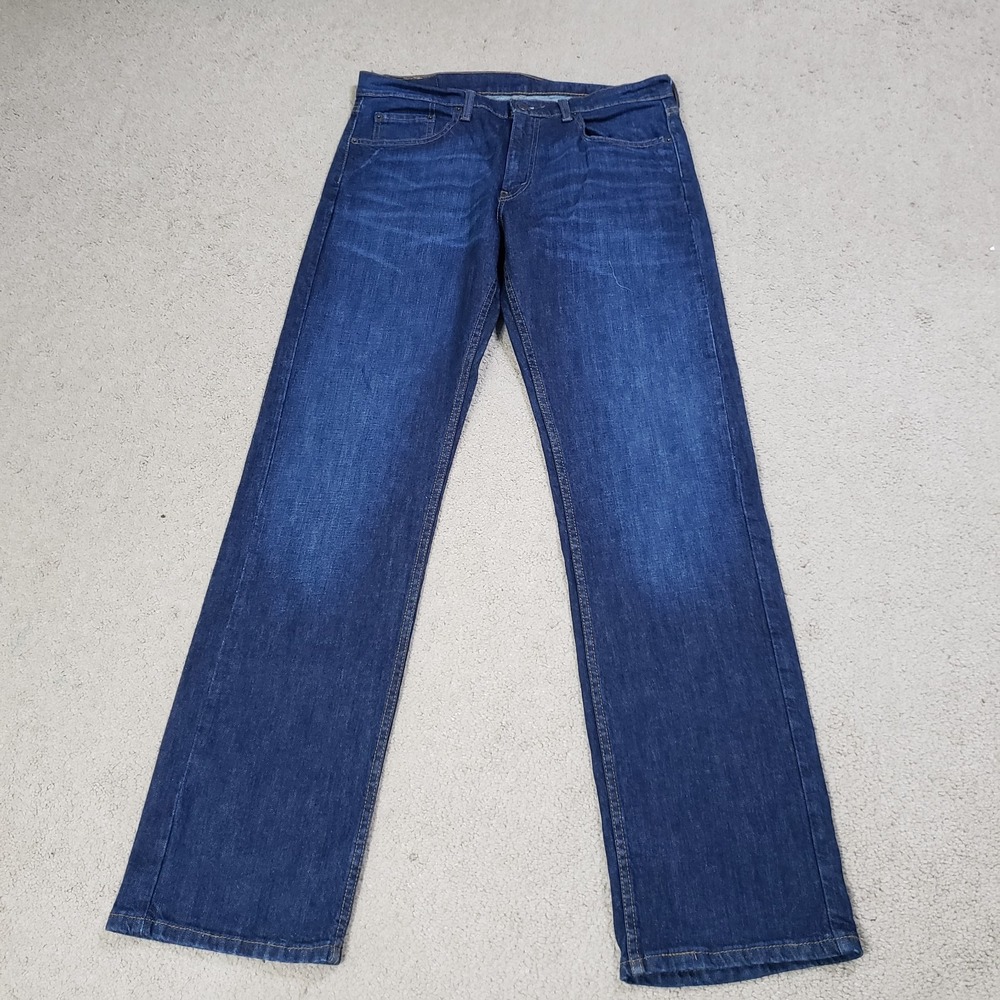 Levi's 559 Relaxed Straight Jeans Dark Wash Men 33x34 (FITS 35x35) Classic Denim